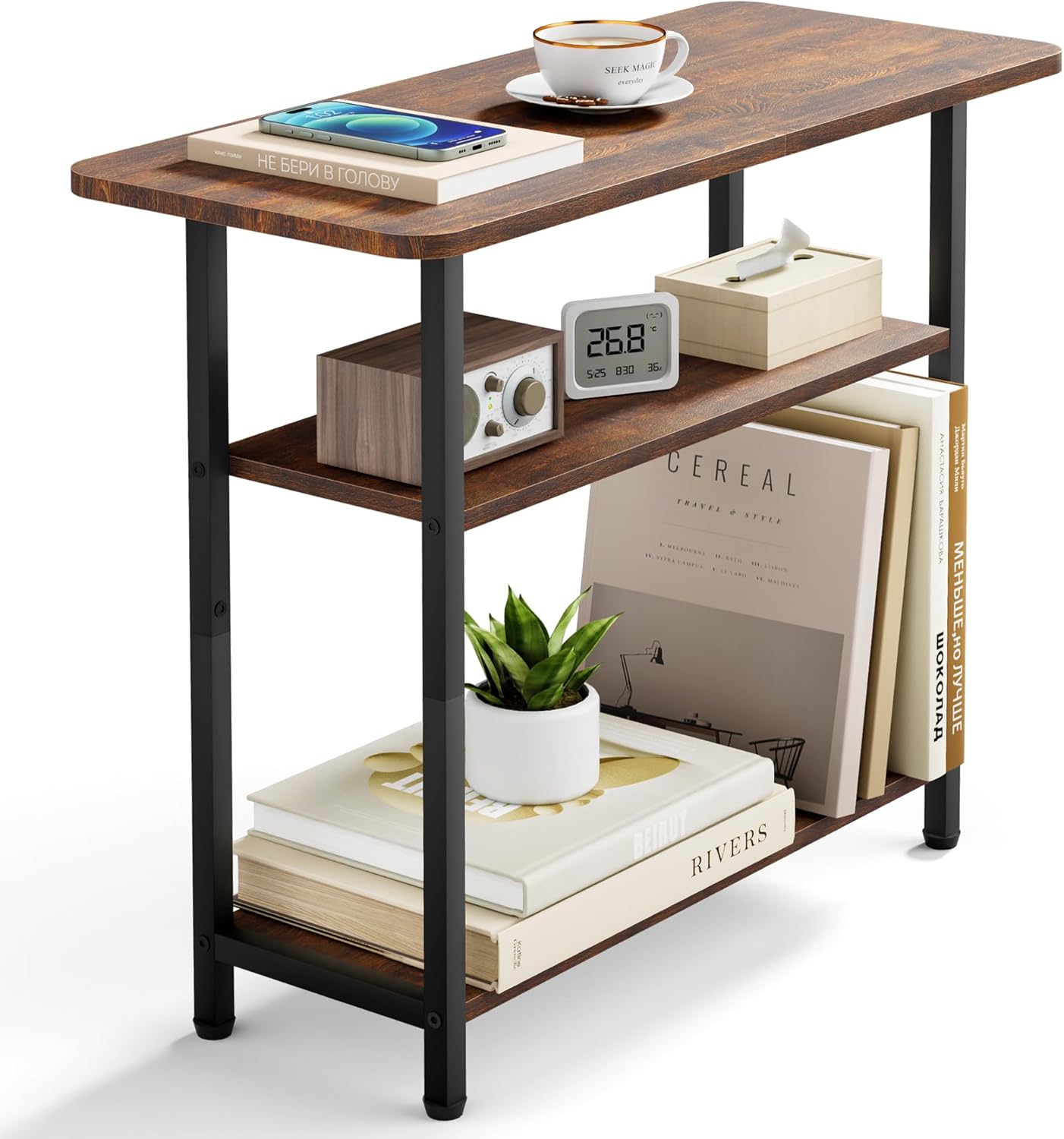 Yoobure End Table with Charging Station.